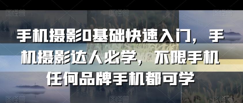 9dcf81a493b5572648debbf35e19b6c2.jpeg 手机摄影0基础快速入门,手机摄影达人必学,不限手机任何品牌手机都可学