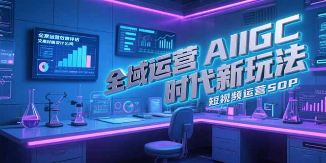 9e3bcde7c4225952864ccf6ac77094d7.jpeg 全域运营AIGC时代新玩法,文案封面设计公式,短视频运营SOP