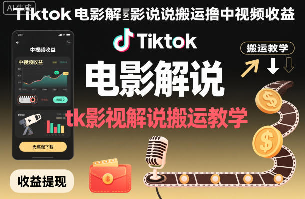 9e8180b88c5701cf020c7a213bd43f68.jpeg Tiktok电影解说搬运撸中视频收益,tk影视解说搬运教学