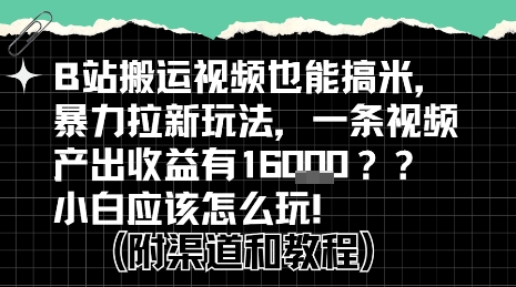 9eb8eb2a513a0842fcb1bc723cf80e5b.jpeg b站掘金计划?搬运视频也能挣拉新的收益,小白应该怎么玩!