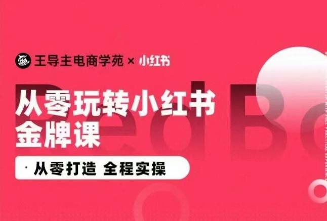 9fbd83a400ca34b49fcdf5c339f256df.jpeg 王导主·小红书电商运营实操课,从零打造 全程实操