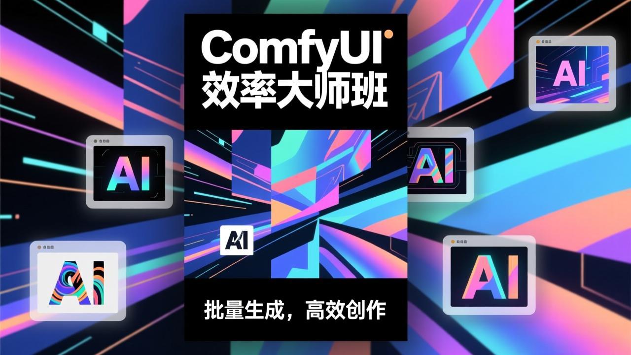a02dfc5154013c8c8552762295f65254.jpeg ComfyUI效率大师班:工作流搭建,批量生成,将个人AI出图效率提升5-10倍,月接单收入1-3万