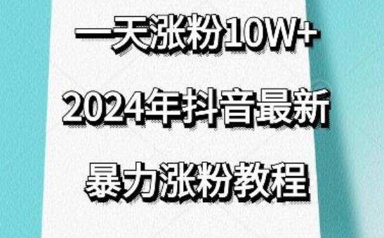 抖音最新暴力涨粉教程，视频去重，一天涨粉10w+，效果太暴力了，刷新你们的认知【揭秘】-鼎铸网