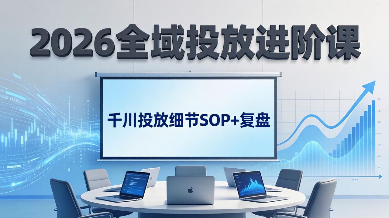 a24cfe5eb646a275d1d0611d7828e854.jpeg 2026全域投放进阶课:杭州线下3天实战,千川投放细节SOP+复盘,撬动自然流量