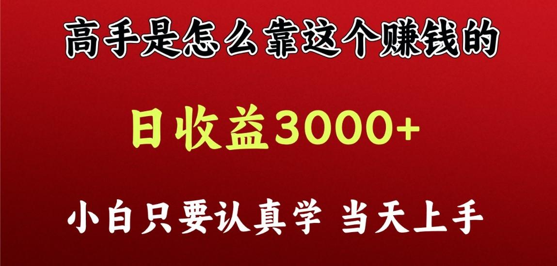 看高手是怎么赚钱的，一天收益至少3000+以上，小白当天上手-鼎铸网