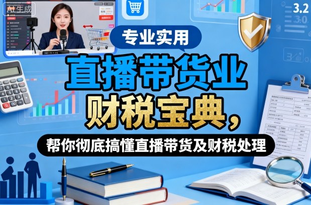直播带货业财税宝典,帮你彻底搞懂直播带货及财税处理-鼎铸网