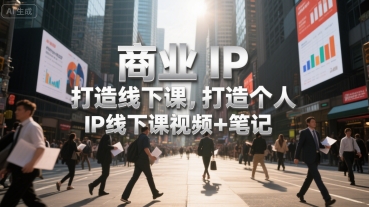 a37c212ce8871e4581e8654c93895ad0.jpeg 商业IP打造线下课,打造个人 IP线下课视频+笔记