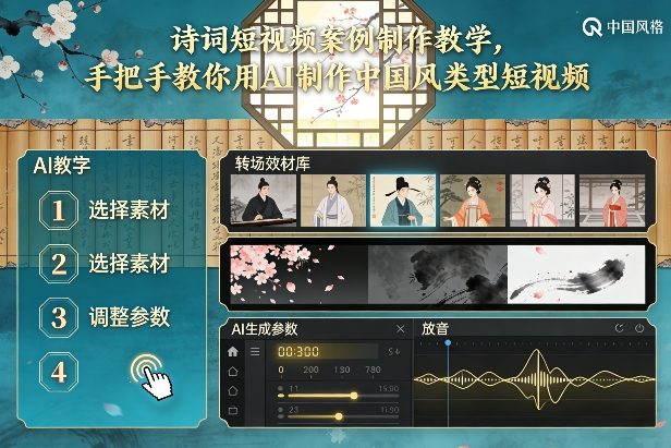 a46e6298437559f27f41573c547066a3.jpeg 古诗词短视频案例制作教学,手把手教你用AI制作中国风类型短视频