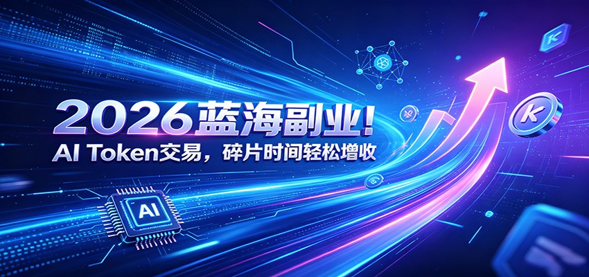 2026蓝海副业！AI Token交易，碎片时间轻松增收-鼎铸网