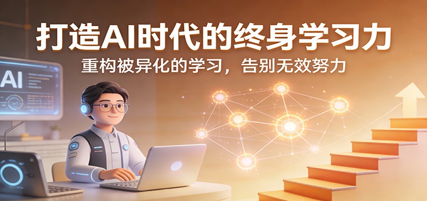 打造AI时代的终身学习力：重构被异化的学习，告别无效努力-鼎铸网