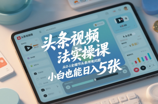 a5e93709db585ec029f83c19fc889c94.jpeg 头条视频玩法实操课,从0-1全细节头条所有问题,小白也能日入5张