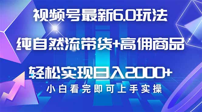 视频号带货最新6.0玩法，作品制作简单，当天起号，复制粘贴，轻松矩阵…-鼎铸网