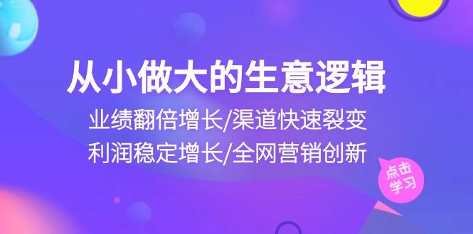 a9c0341cbbb6dc4e2611ccac99b35f9b.jpeg 从小做大生意逻辑:业绩翻倍增长/渠道快速裂变/利润稳定增长/全网营销创新