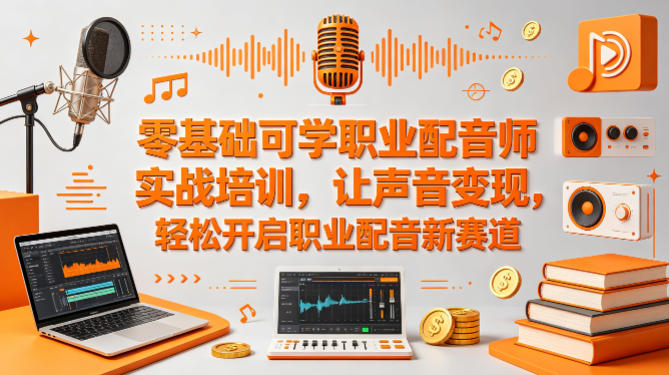aa4a6017ee014e101117c4e997cfab9d.jpeg 零基础可学职业配音师实战培训,让声音变现,轻松开启职业配音新赛道