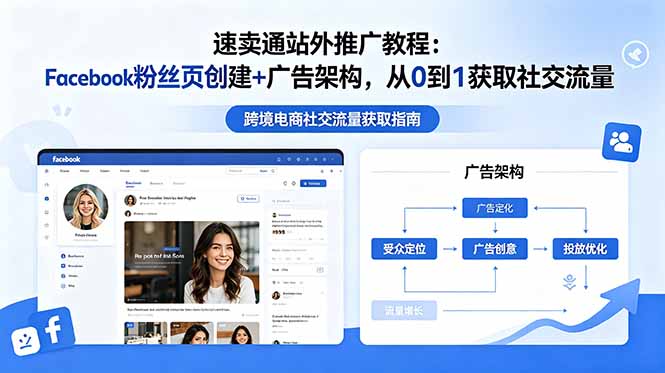 速卖通站外推广教程：Facebook粉丝页创建+广告架构，从0到1获取社交流量-鼎铸网