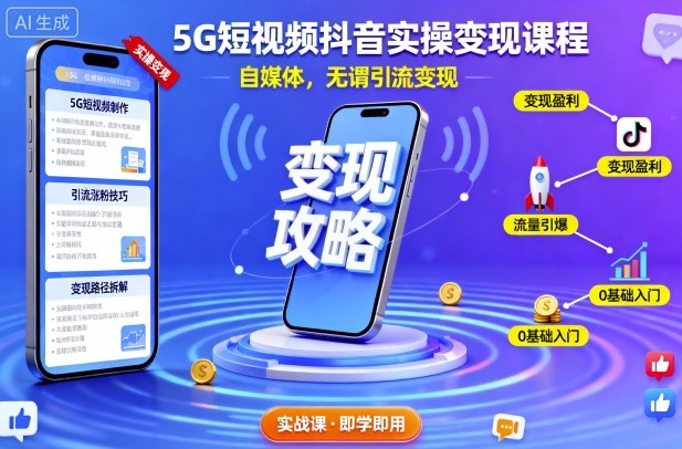 abe5c39489c5afcccd1de881384f07d8.jpeg 5G短视频抖音实操变现课程,自媒体,无谓引流变现