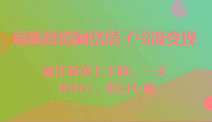 最新赛道网络搭子引流变现!!操作简单上手快,一天300+,小白专属-鼎铸网
