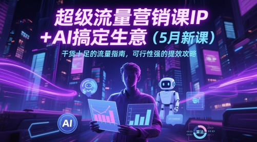 ac5377612ed636e8507b64c622e0a0ad.jpeg 超级流量营销课IP+AI搞定生意(5月新课)干货十足的流量指南,可行性强的提效攻略