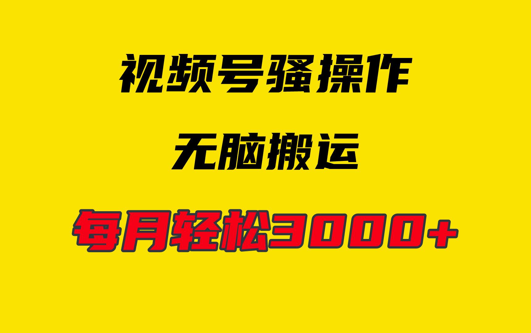 (9968期)4月最新视频号无脑爆款玩法，挂机纯搬运，每天轻松3000+-鼎铸网