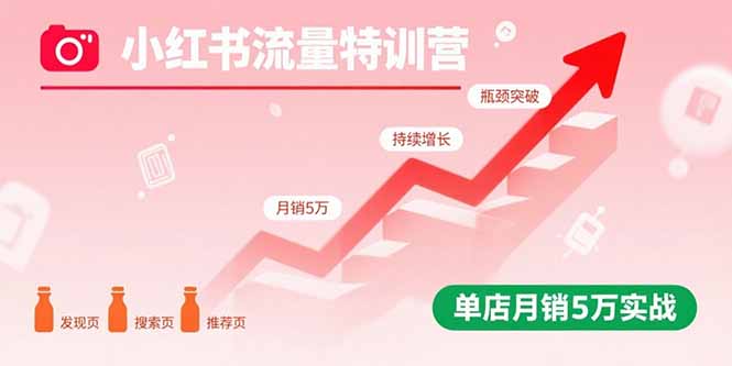 ac9bdbc4c7c73317c16816ae38a366ef.jpeg 小红书流量特训营:突破流量瓶颈,实现店铺持续增长,单店月销5万实战