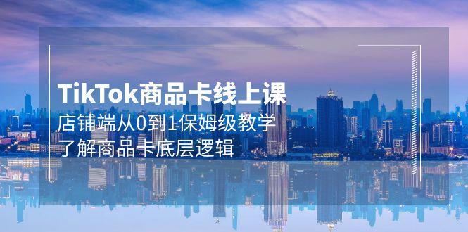 (9843期)Tk商品卡线上课，店铺端从0到1保姆级教学，了解商品卡底层逻辑(20节)-鼎铸网