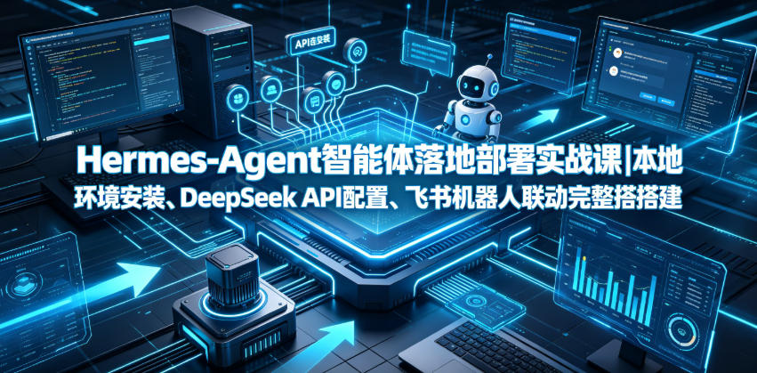 Hermes-Agent智能体落地部署实战课｜本地环境安装、DeepSeek API配置、飞书机器人联动完整搭建教程-鼎铸网