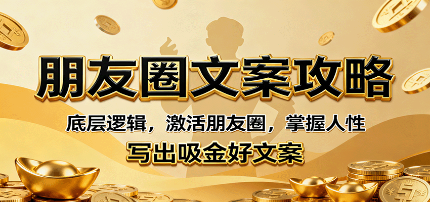 朋友圈文案攻略：底层逻辑，激活朋友圈，掌握人性，写出吸金好文案-鼎铸网