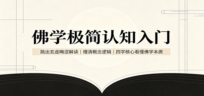 佛学极简认知入门:跳出玄虚晦涩解读,理清概念逻辑,四字核心看懂佛学本质-鼎铸网