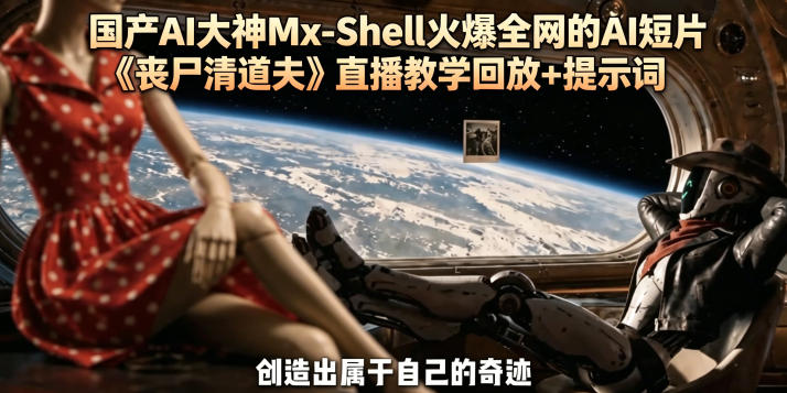 国产AI大神Mx-Shell火爆全网的AI短片《丧尸清道夫》直播教学回放+提示词-鼎铸网
