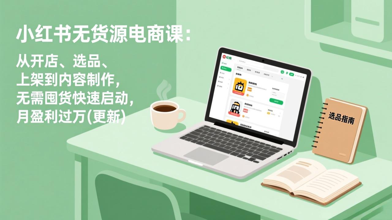 af77d88900f5fd49a51859555f1247d8.jpeg 小红书无货源电商课(7月更新