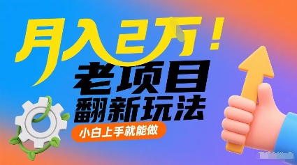 月入2W！老项目翻新玩法，小白上手就能做，非常容易上手-鼎铸网