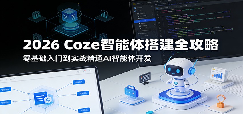 2026 Coze智能体搭建全攻略：零基础入门到实战精通AI智能体开发-鼎铸网