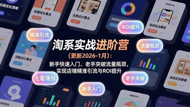 淘系实战进阶营(更新2026-1月-鼎铸网