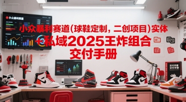 小众暴利赛道(球鞋定制,二创项目)实体+私域2025王炸组合 交付手册-鼎铸网