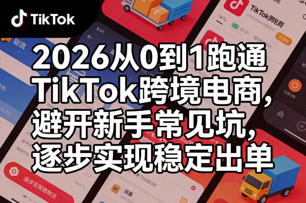 b22bcd2e0aecae1b70d56eb126685d0a.jpeg 2026从0到1跑通TikTok跨境电商,避开新手常见坑,逐步实现稳定出单