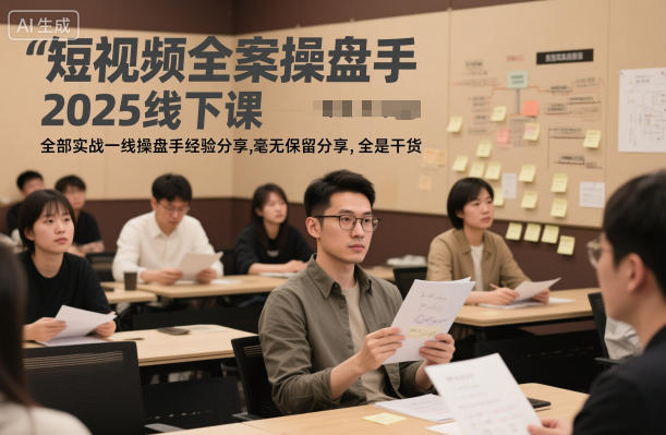 b38213e72beea14d0db8564d8a730404.jpeg 短视频全案操盘手2025线下课,全部实战一线操盘手经验分享,毫无保留分享,全是干货