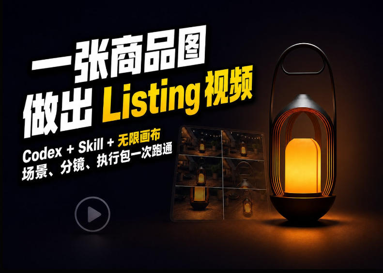 b3f852cd52b5814238c56ecea4fcc212.jpeg Codex+无限画布,把一张商品图变成可执行的Amazon Listing视频