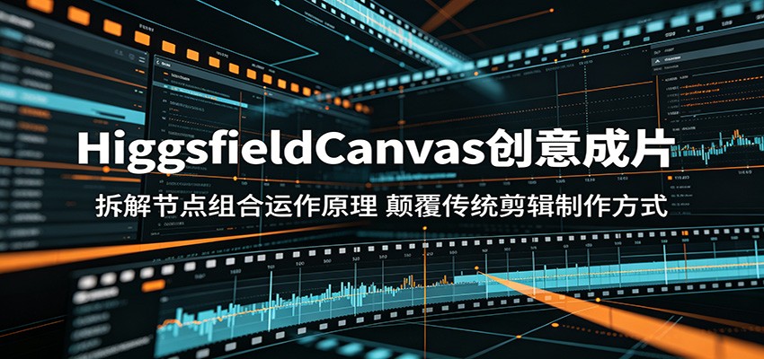 HiggsfieldCanvas创意成片:拆解节点组合运作原理,颠覆传统剪辑制作方式-鼎铸网