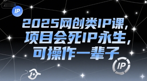 b724bc4a6ec314a8c5a05aad4af2b637.jpeg 2025网创类IP课,项目会死IP永生,可操作一辈子