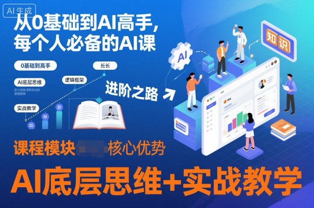 b9026d622d6864ad5e6e0802f44fa37e.jpeg 从0基础到AI高手,每个人必备的AI课,AI底层思维+实战教学