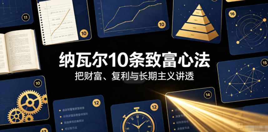付费文章:纳瓦尔10条致富心法-鼎铸网