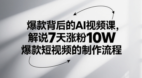 b9ff3bbf73e390135143be81d095b720.jpeg 爆款背后的AI视频课,解说7天涨粉10W爆款短视频的制作流程