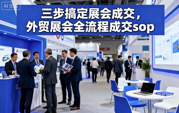 bbc6db9d8c6e584cbcf2619aca4d274e.jpeg 三步搞定展会成交,外贸展会全流程成交sop