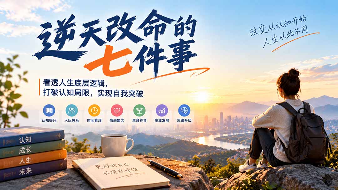 付费文章:逆天改命的七件事,看透人生底层逻辑,打破认知局限,实现自我突破-鼎铸网