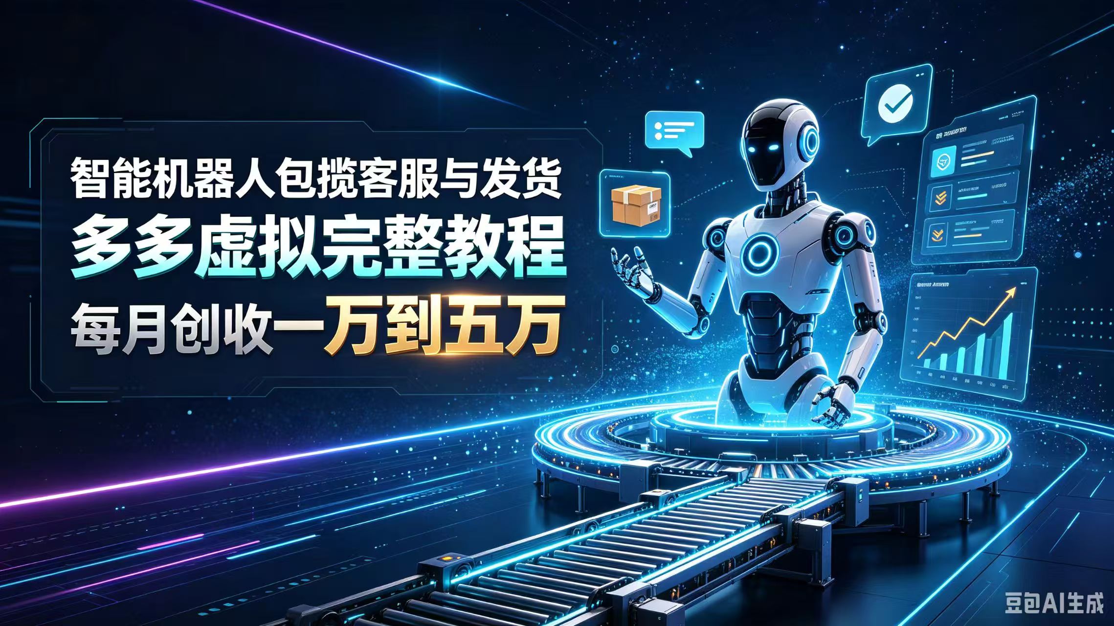 bd63b08a4578fb309f0090658acc8277.jpeg 智能机器人包揽客服与发货,多多虚拟完整教程,每月创收一万到五万