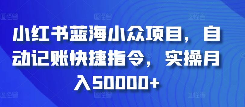 be51b57eb4b9ed909d8229ee7d02827d.jpeg 小红书蓝海小众项目,自动记账快捷指令,实操月入50000+【揭秘】