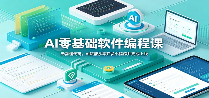 AI零基础软件编程课：无需懂代码，AI赋能从零开发小程序并完成上线-鼎铸网