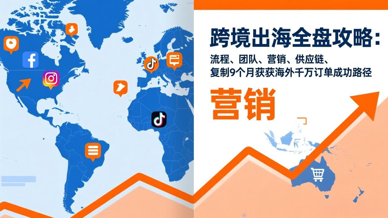 跨境出海全盘攻略:流程,团队,营销,供应链,复制9个月斩获海外千万订单成功路径-鼎铸网
