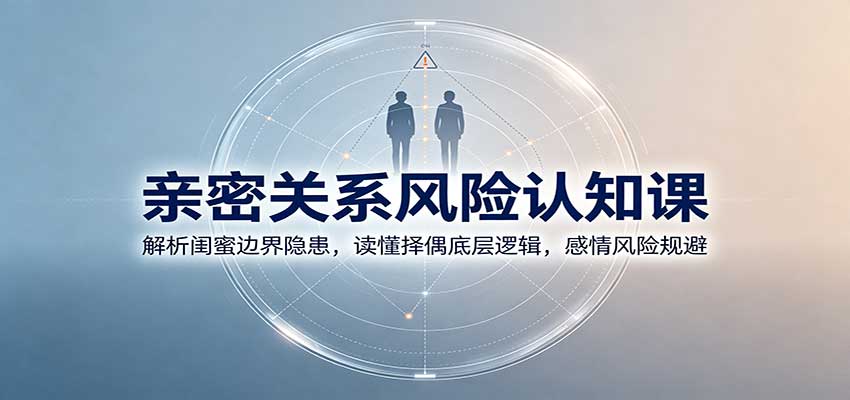 亲密关系风险认知课：解析闺蜜边界隐患，读懂择偶底层逻辑，感情风险规避-鼎铸网