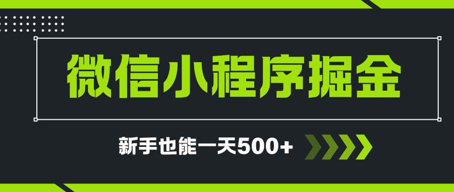 微信小程序自撸广告项目,0投资暴力玩法,新手小白一天轻松500+-鼎铸网